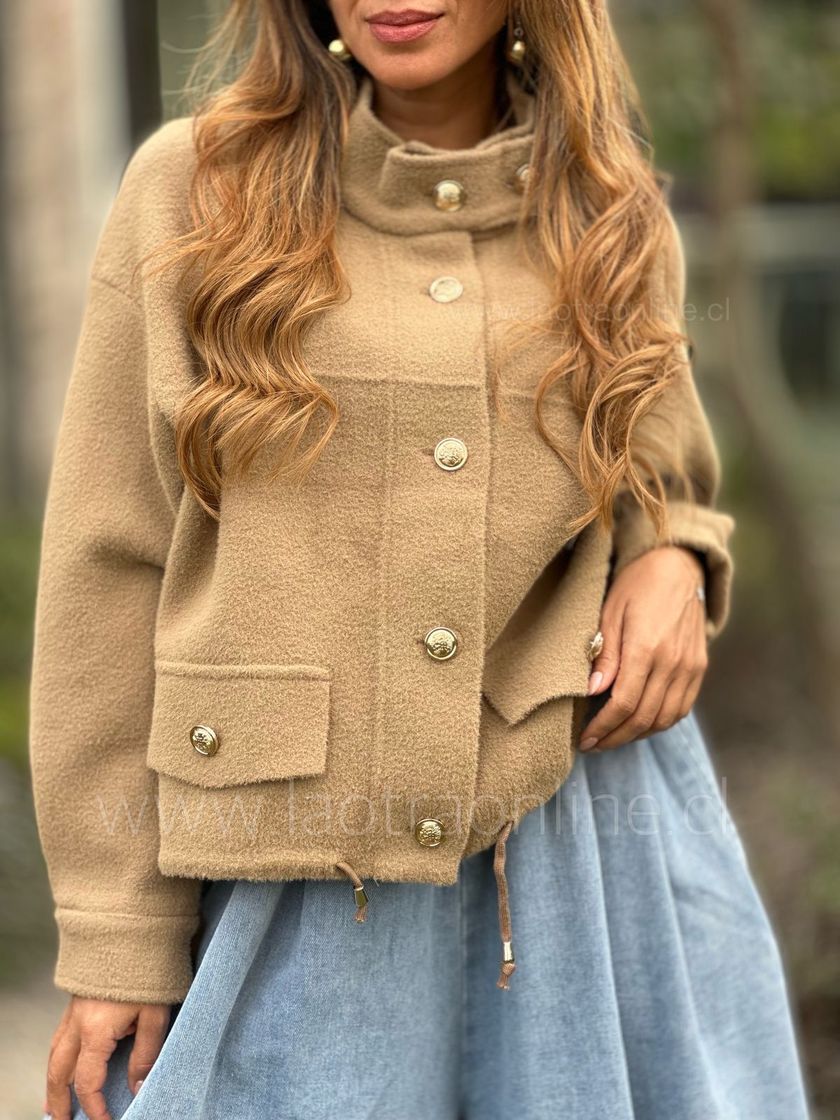 Abrigo/Chaqueta Sol camel