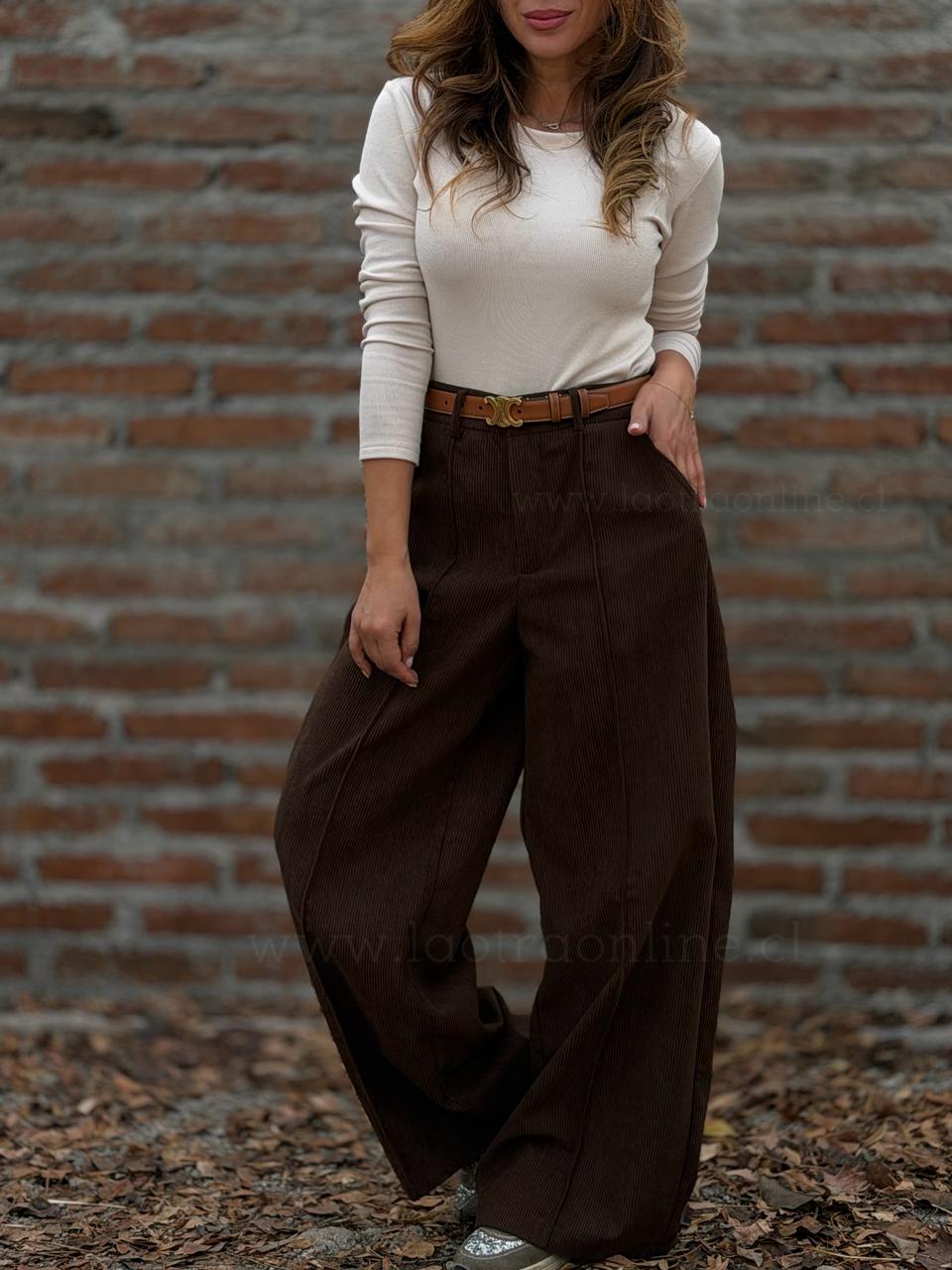 Pantalón Cotele marrón