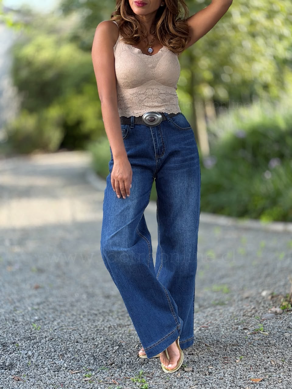 Jeans mezclilla basta gruesa azul