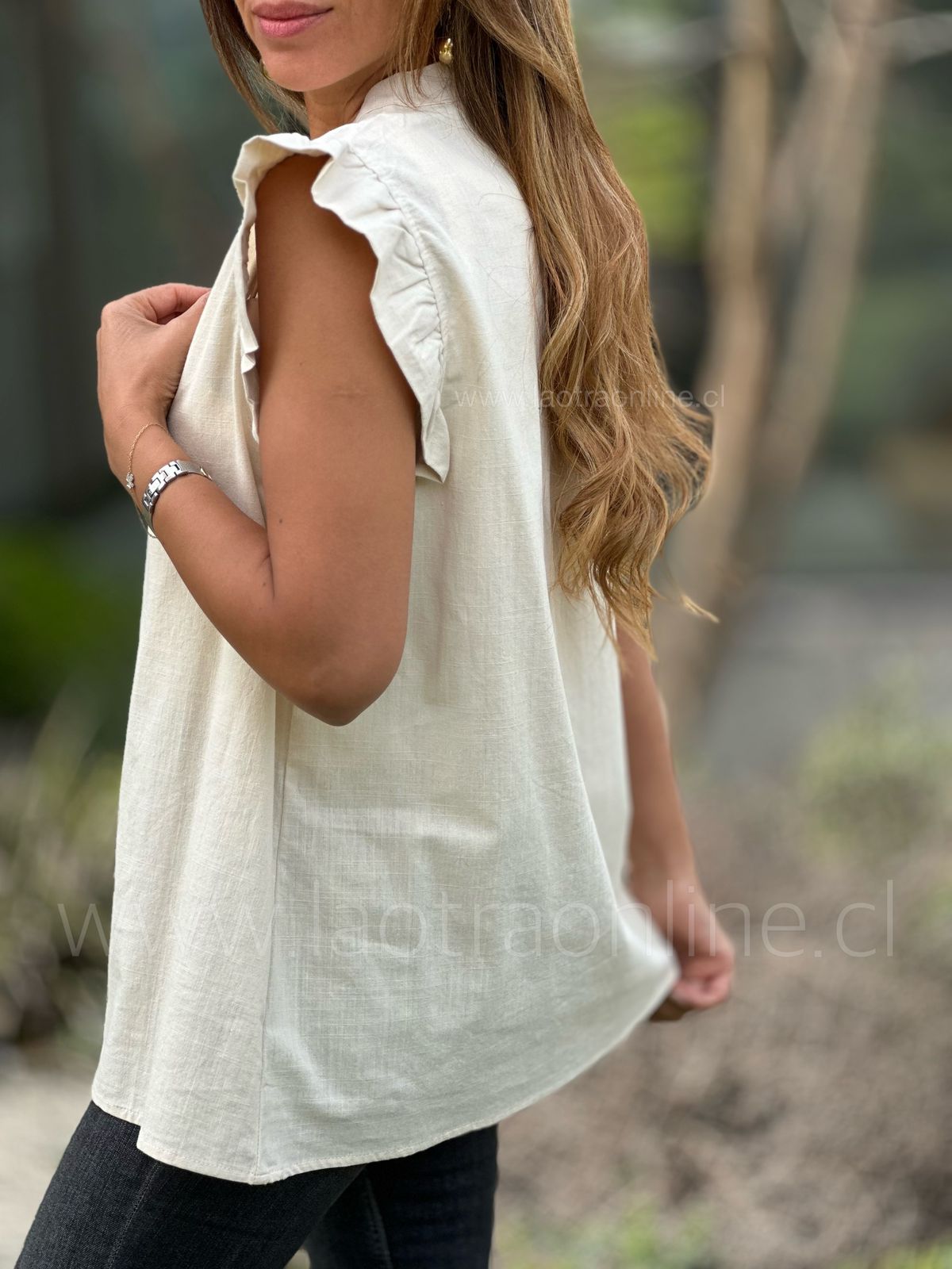 Blusa El Carmen beige