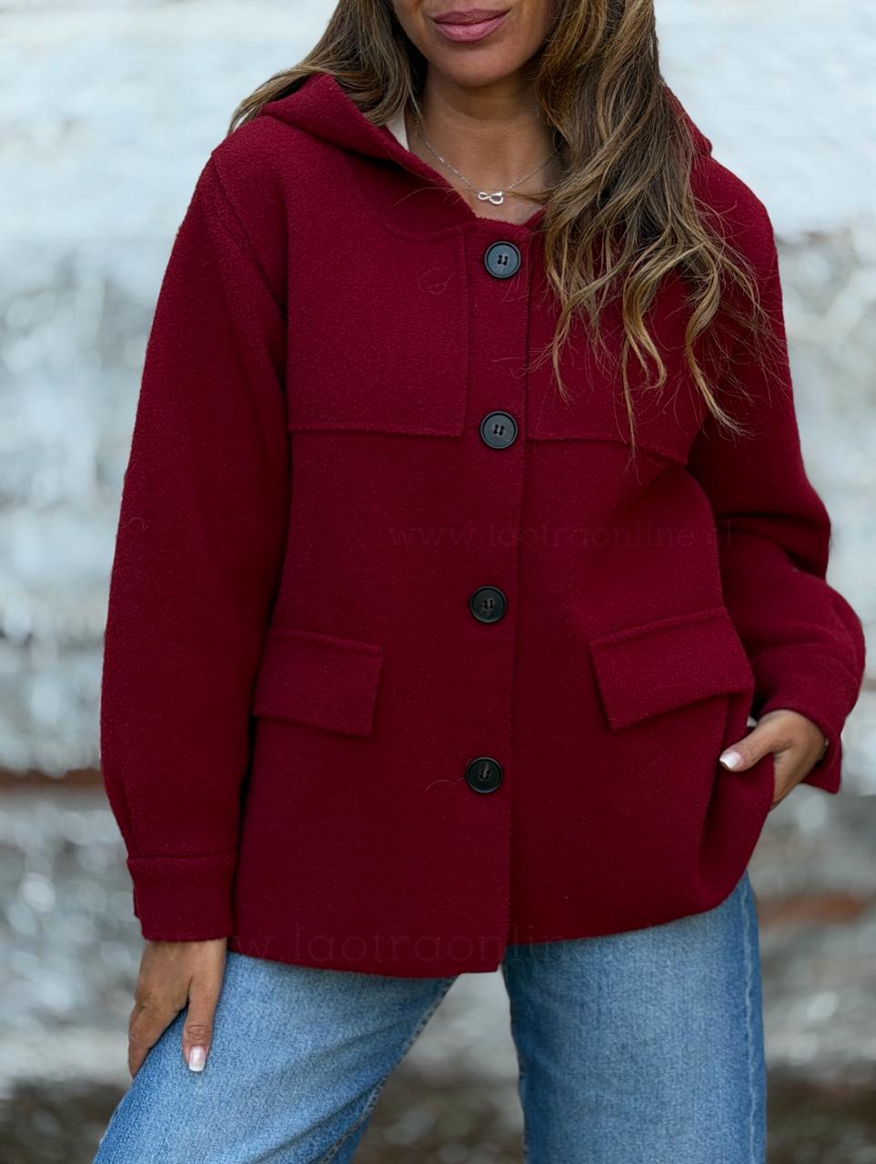 Abrigo/poleron Marti cherry