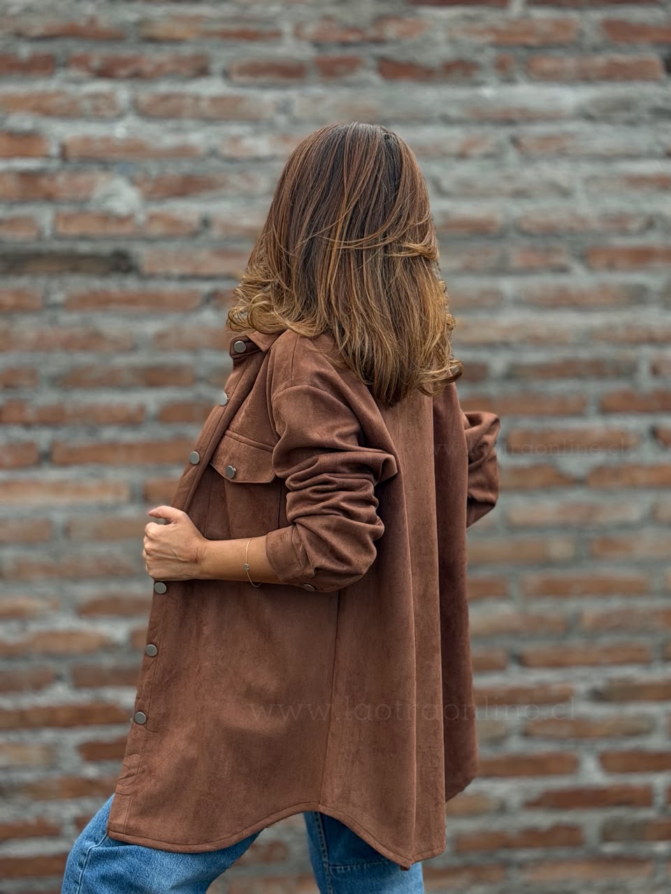 Sobrecamisa Suede marrón