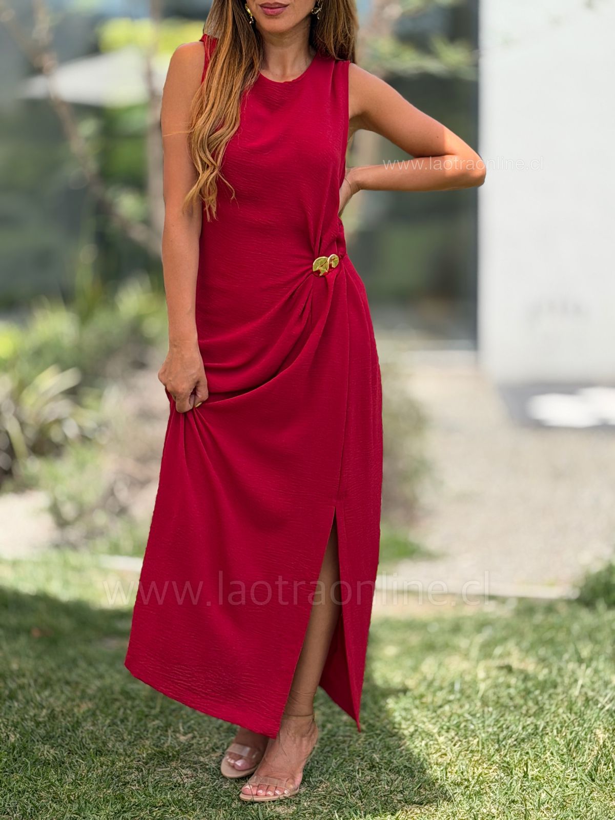 Vestido Veracruz rojo