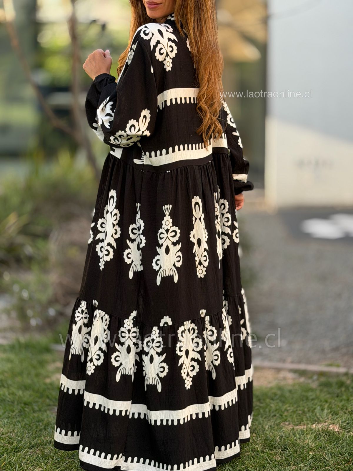 Maxi vestido Nórdico negro