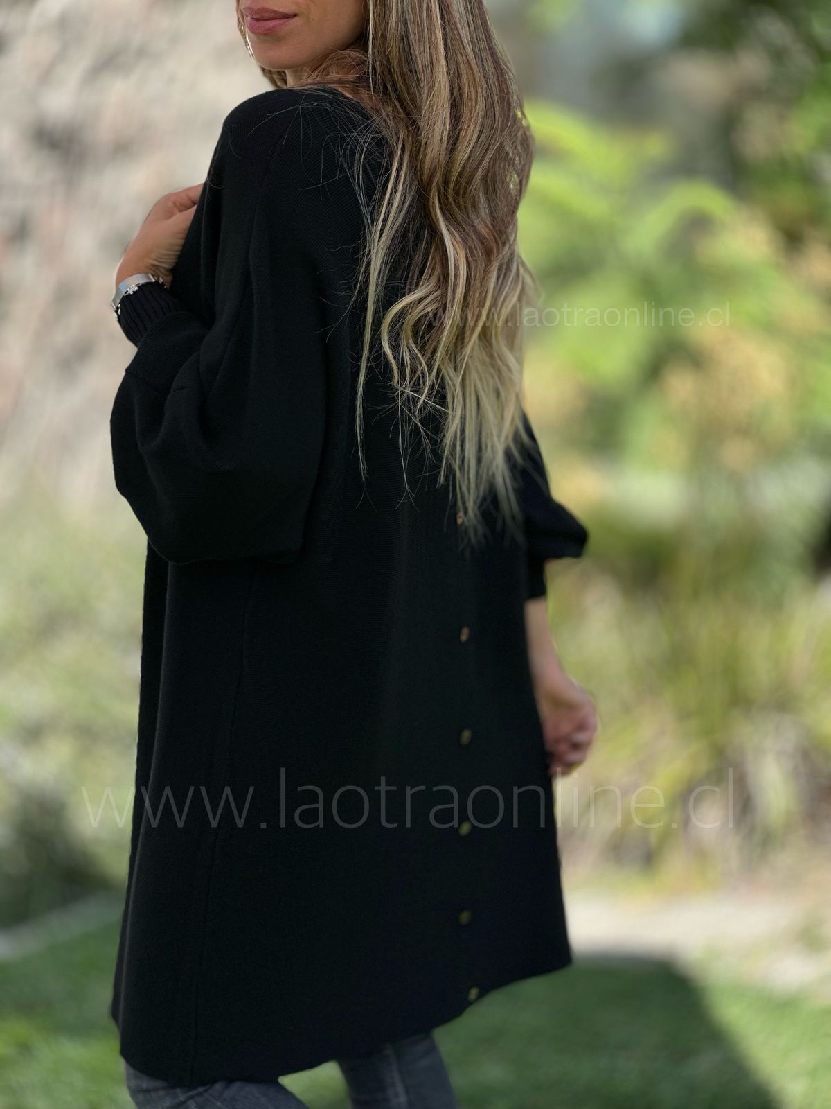 Sweater/vestido Bombay negro