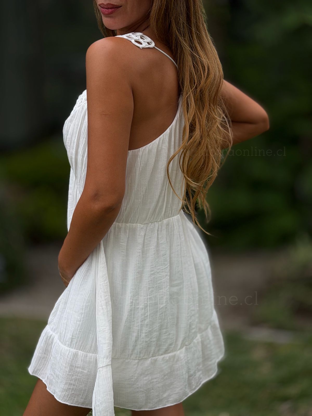 Mini vestido Luz blanco