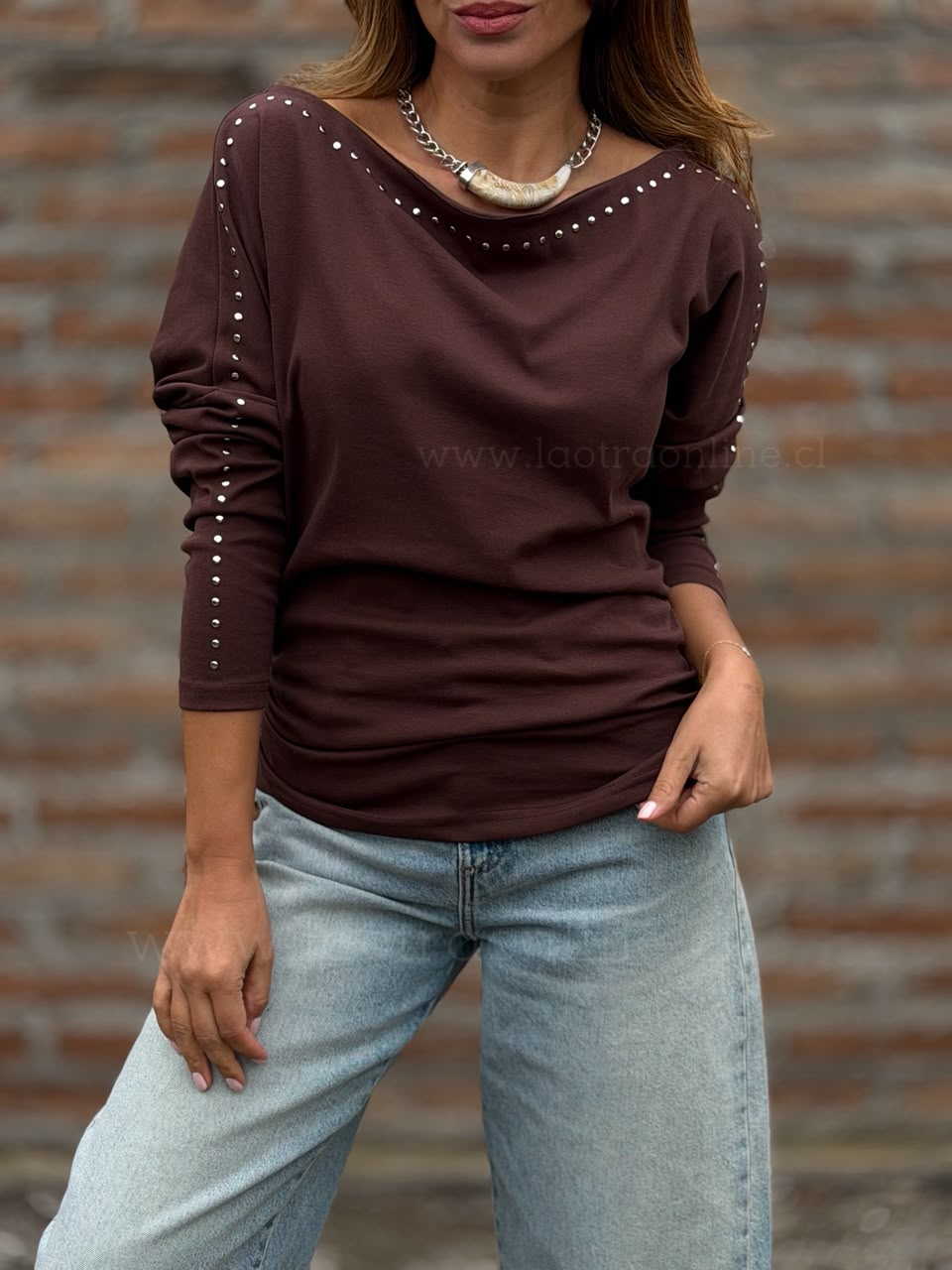 Polera Cambridge marrón