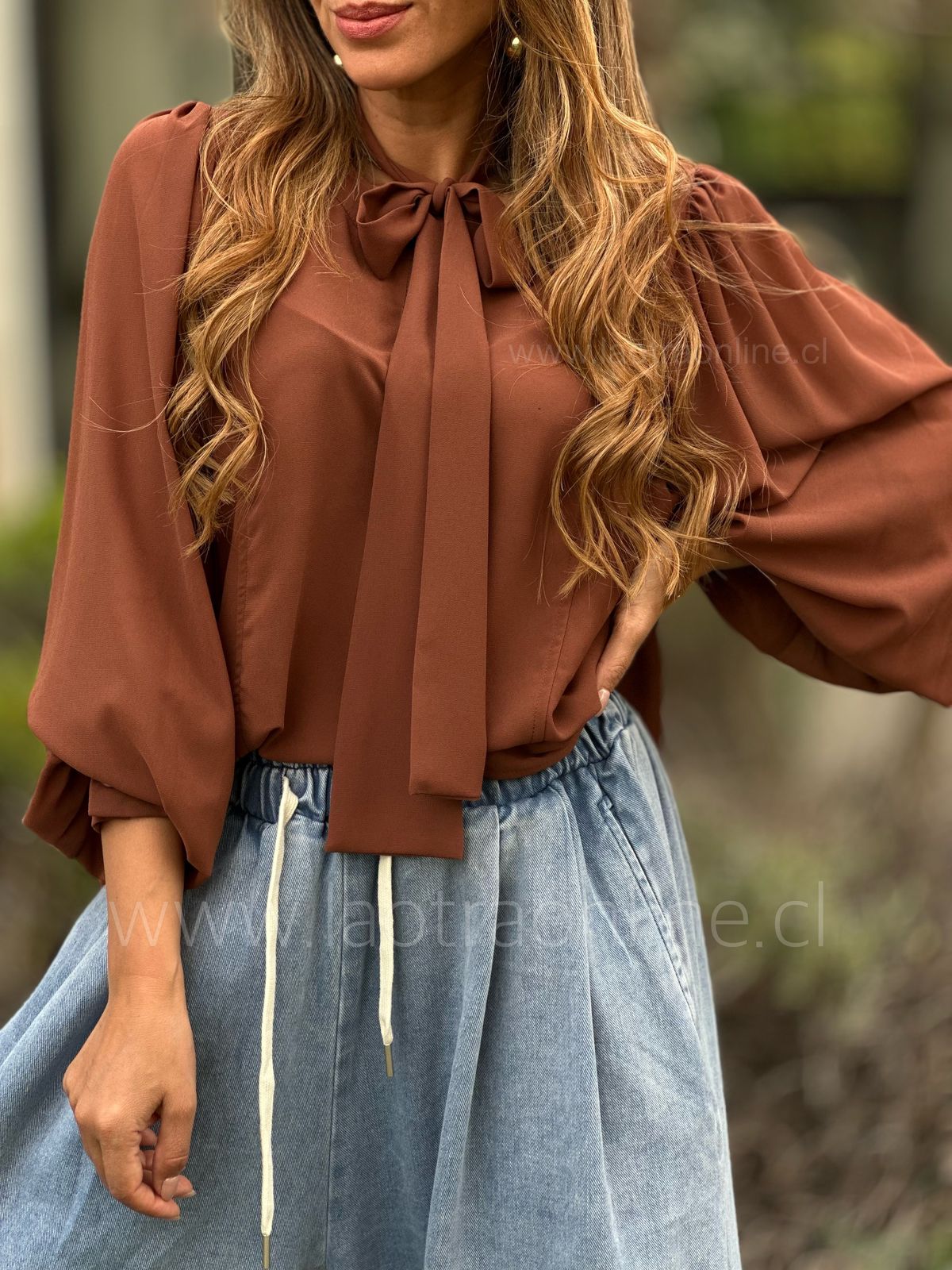 Blusa Belleza choco