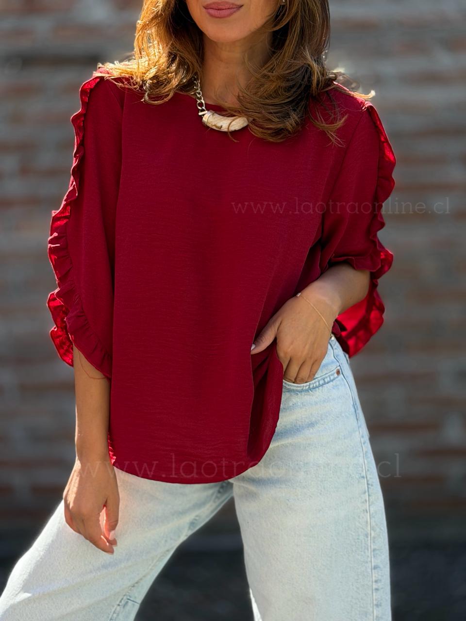 Polera Monarquía Cherry