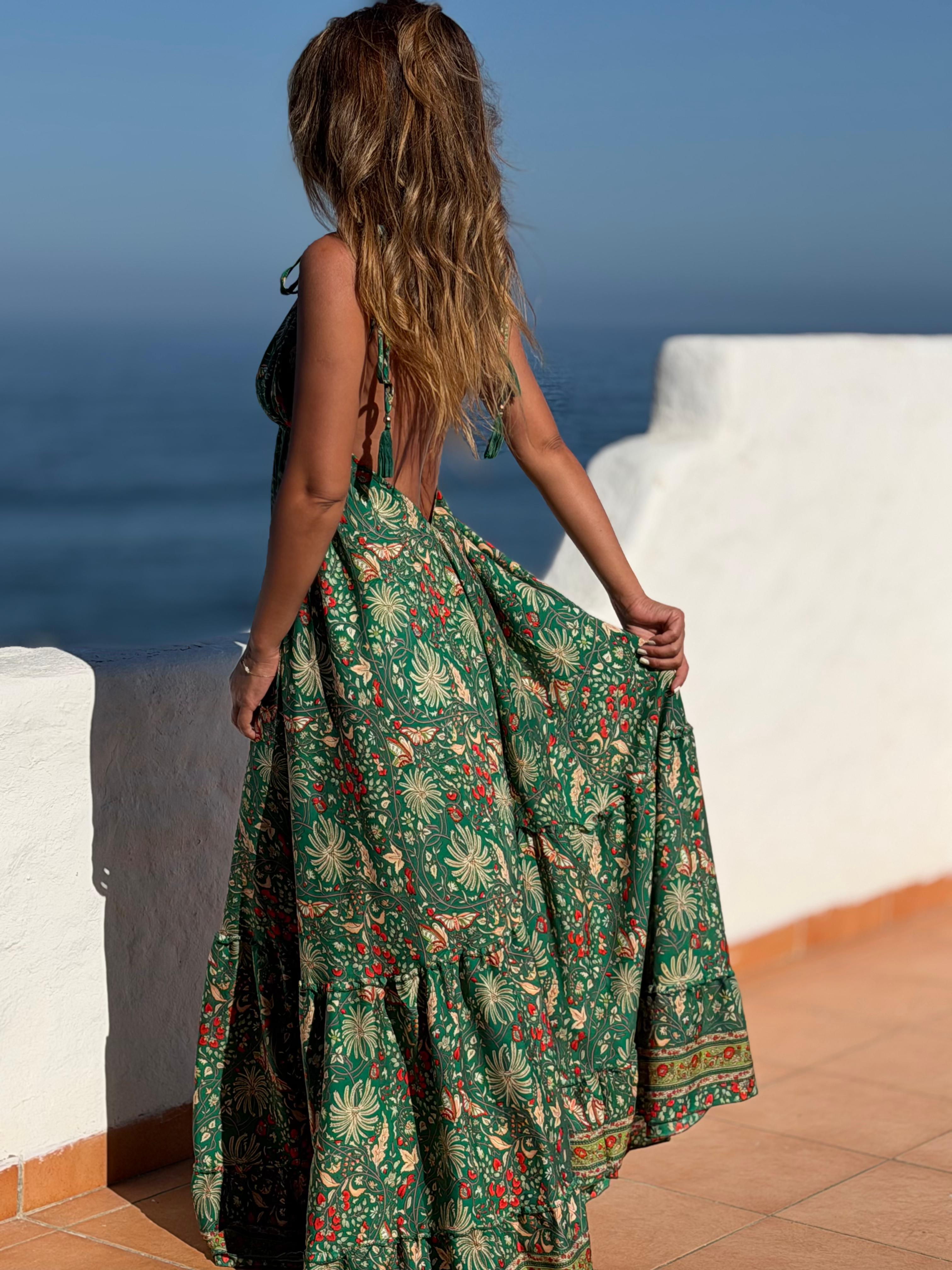 Maxi Vestido Capri verde