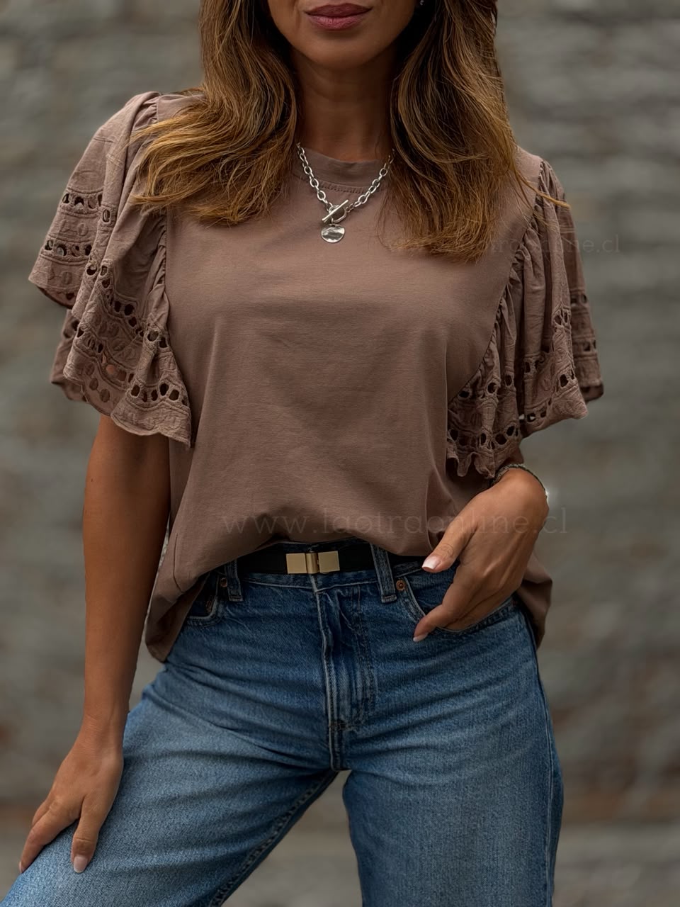 Polera Seúl marrón