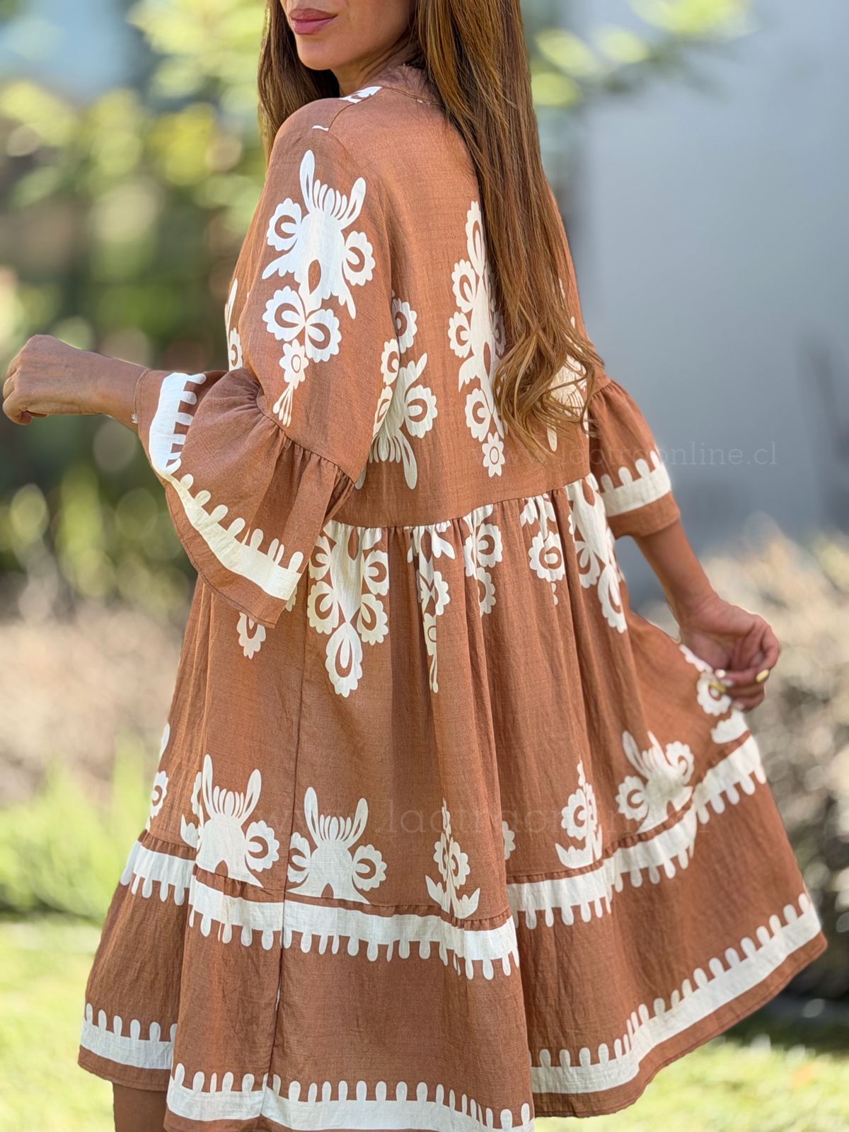 Vestido Británico camel