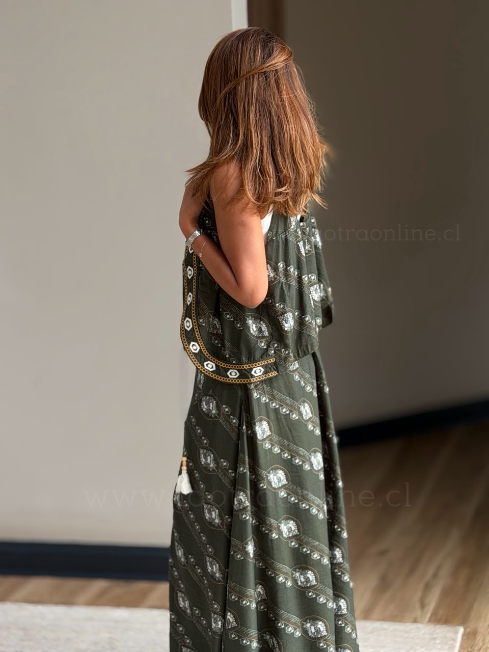 Set Bordado verde