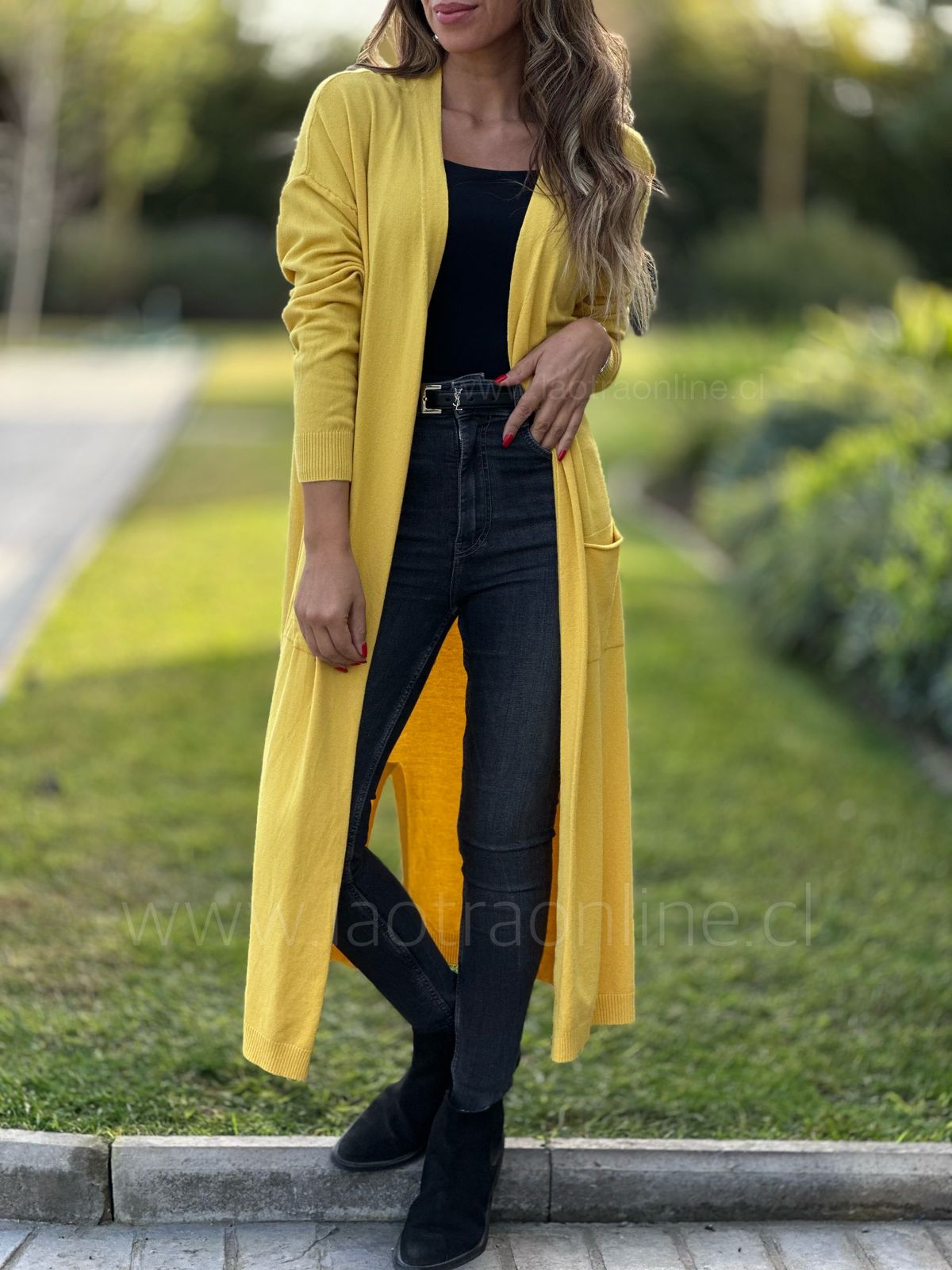 Cárdigan Paraíso amarillo