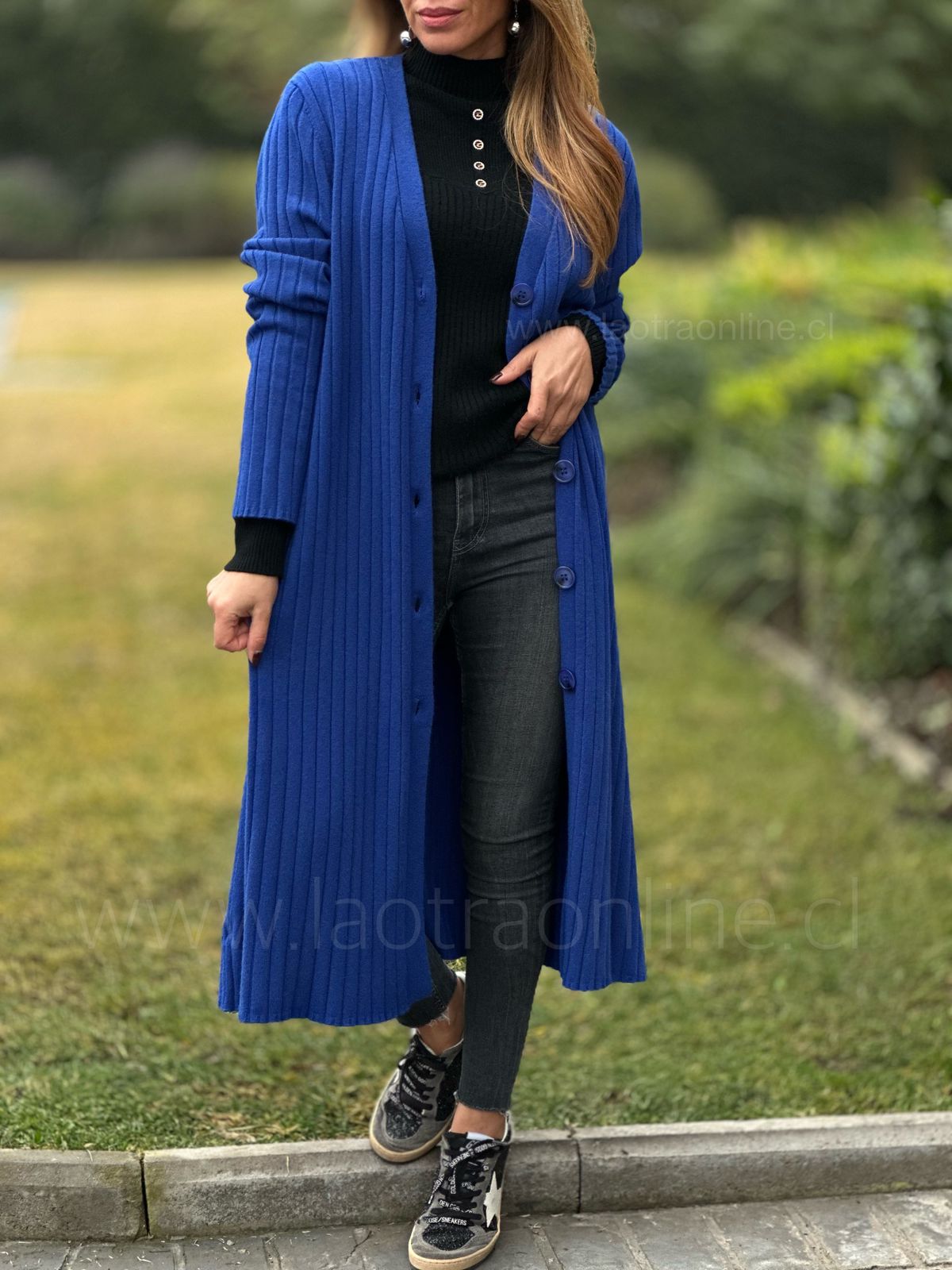 Cardigan París azul