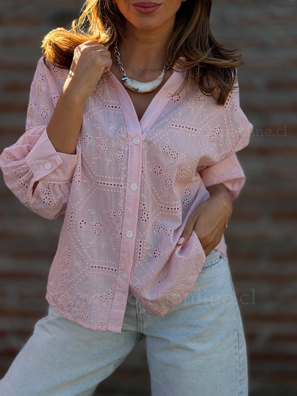 Blusa Bretaña rosa