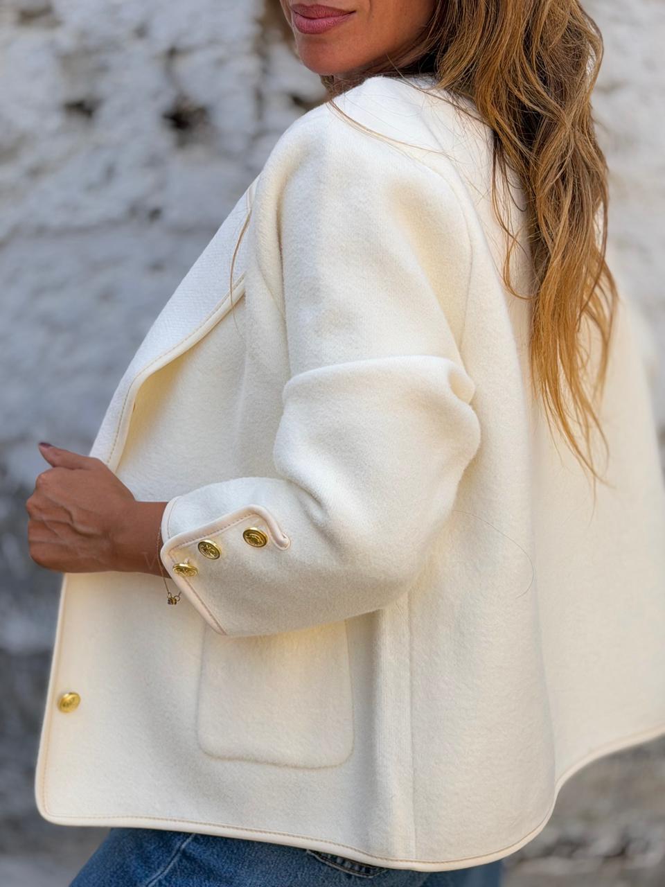 Abrigo Princesa crema