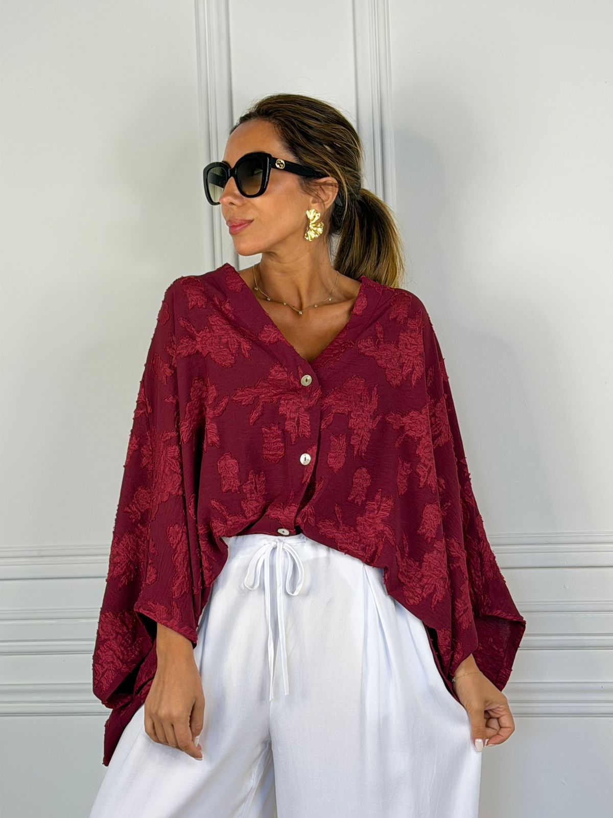 Blusa Florencia vino