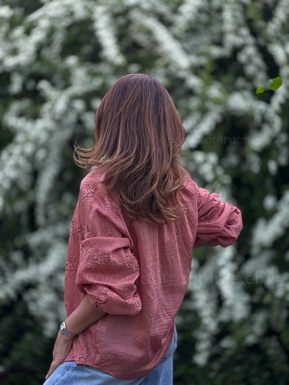 Blusa Delicada rosa viejo