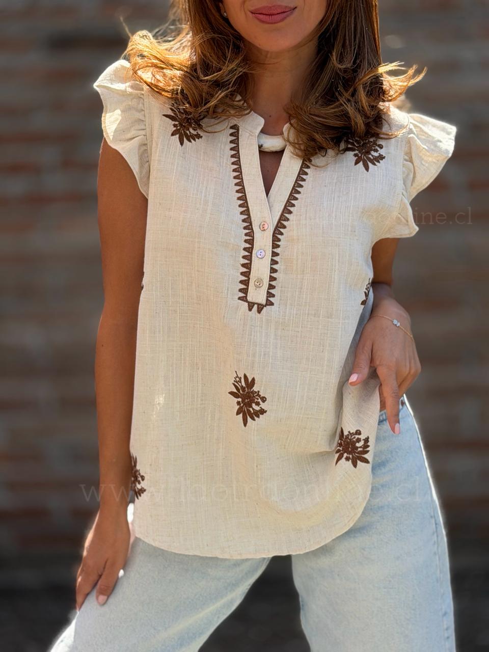 Blusa Oporto crema