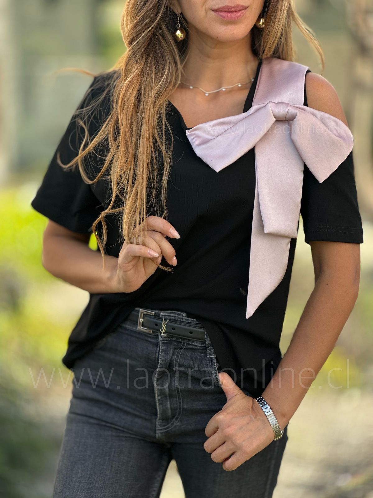 Blusa Rose negro