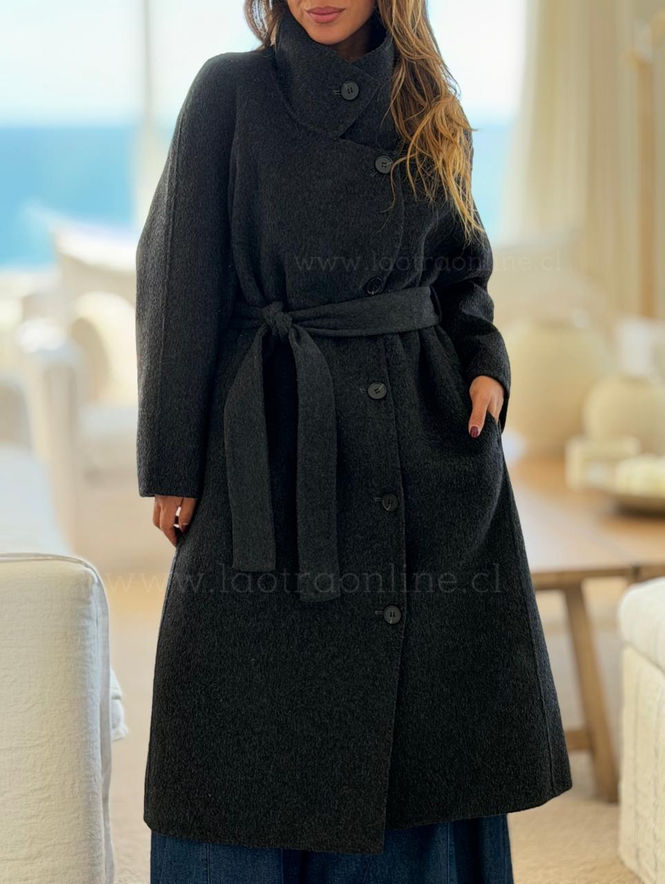 Abrigo La Emperatriz negro/marengo