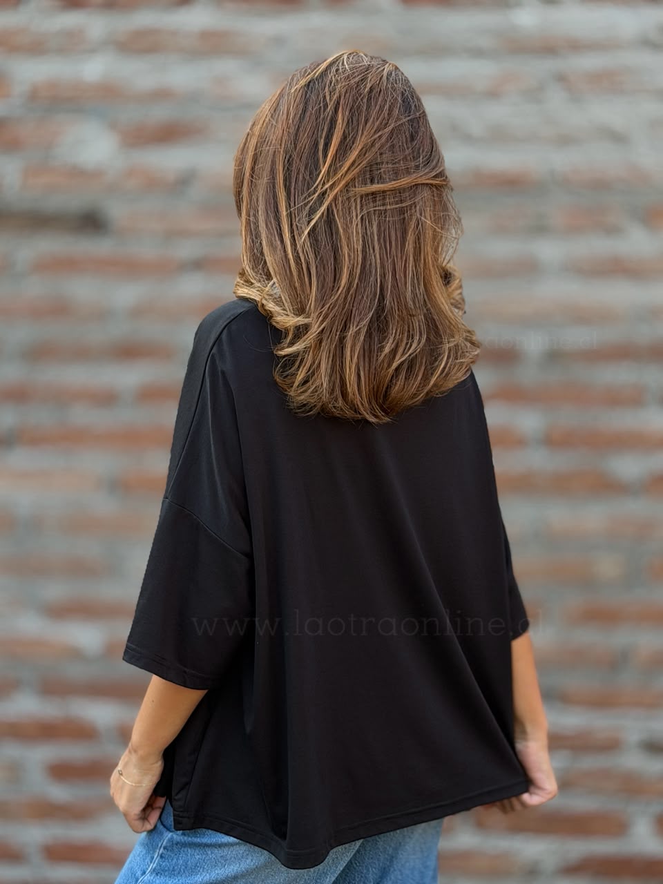 Polera Oversize negro