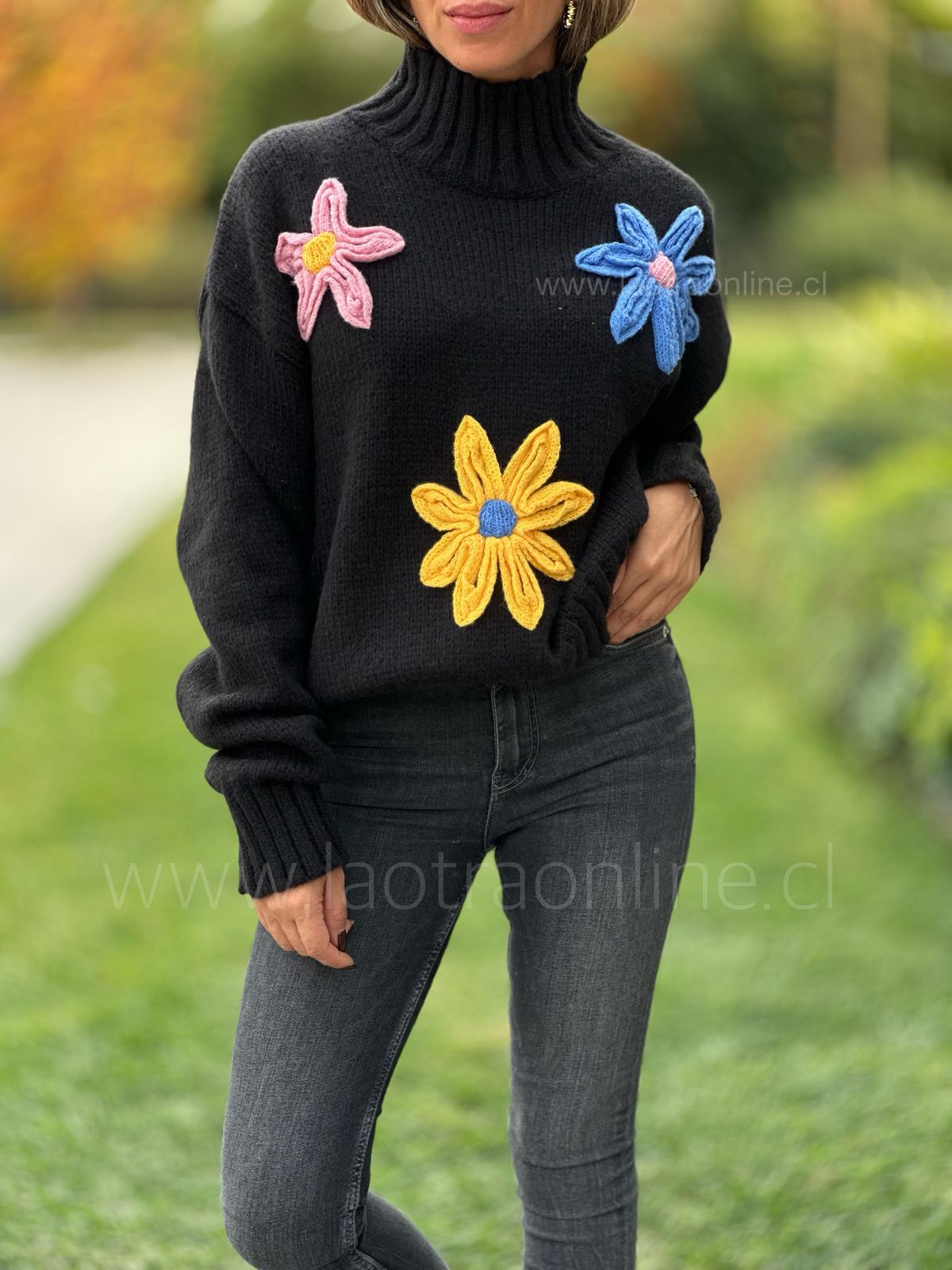 Sweater Margarita negro