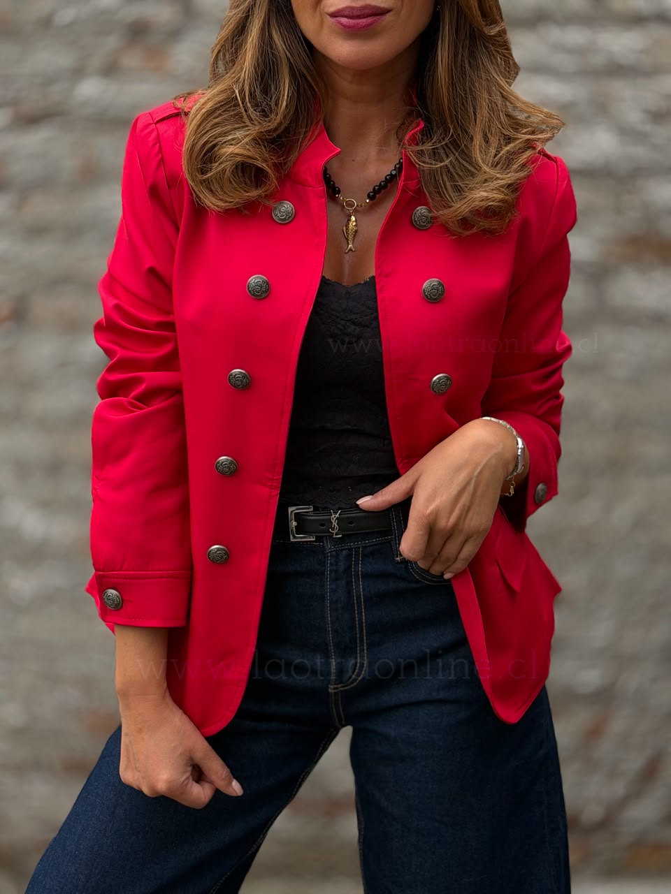 Blazer Napoleón rojo