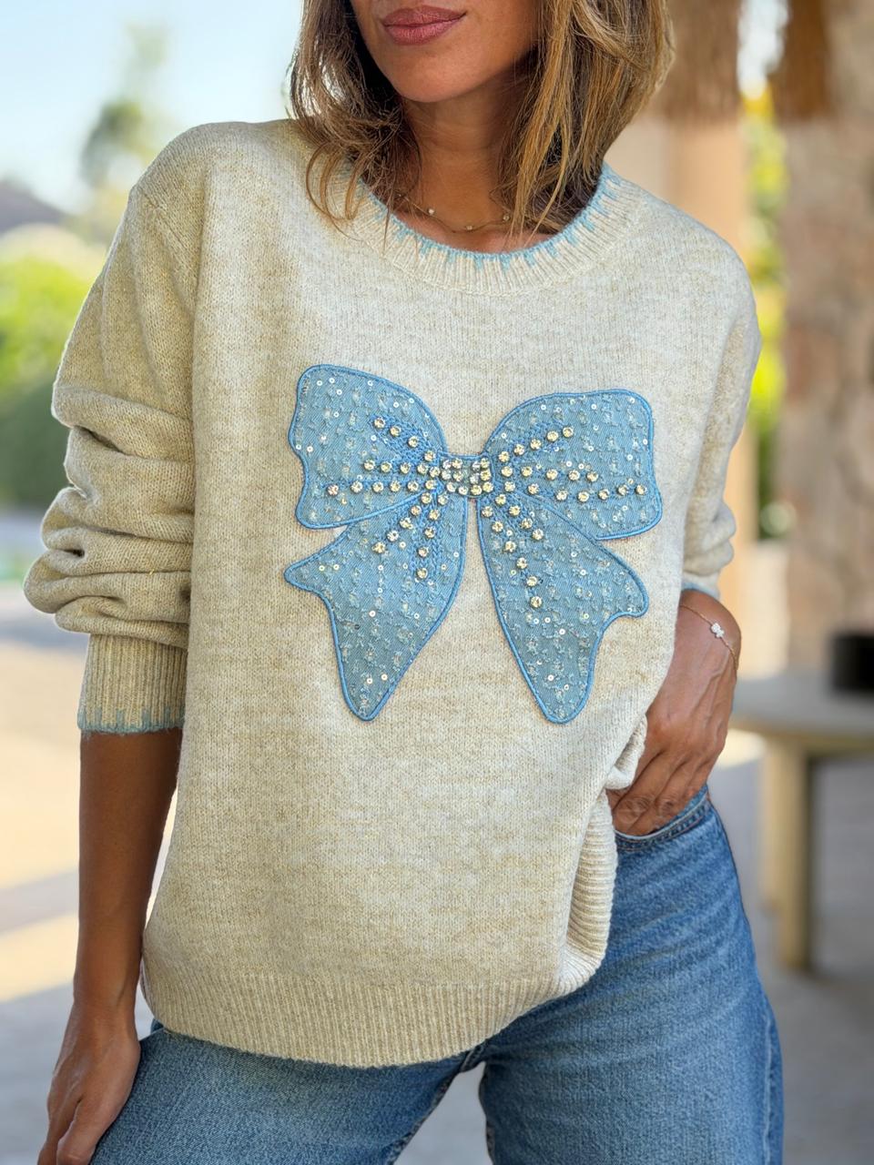 Sweater Butterfly celeste