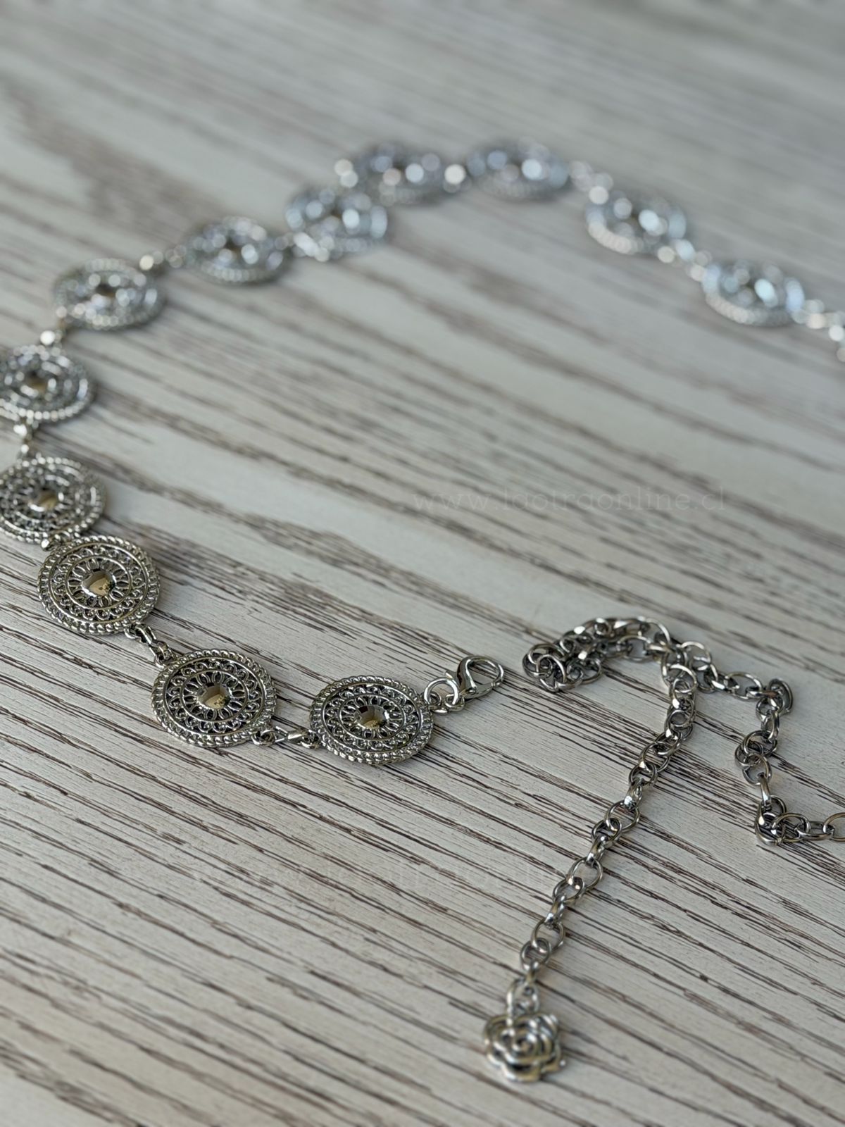 Cinturón Viña plata