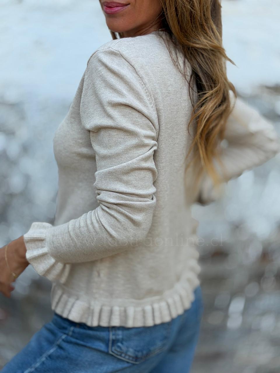 Chaleco Encanto arena