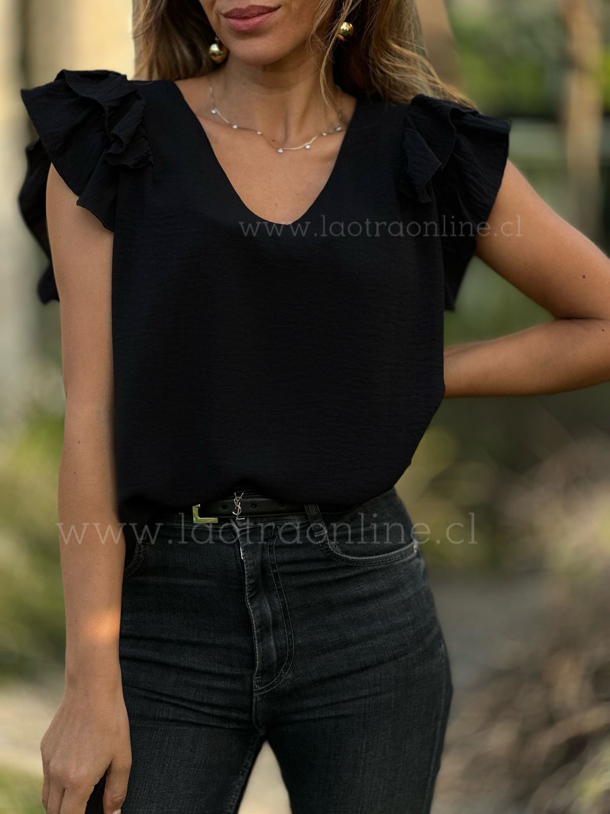 Polera Canadá negro