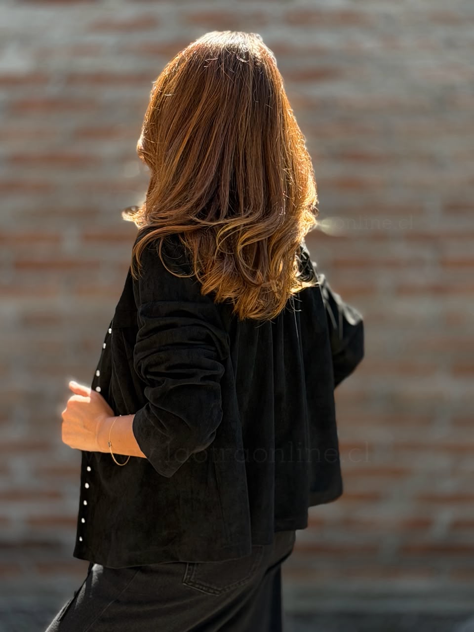 Tapado Corto flecos negro