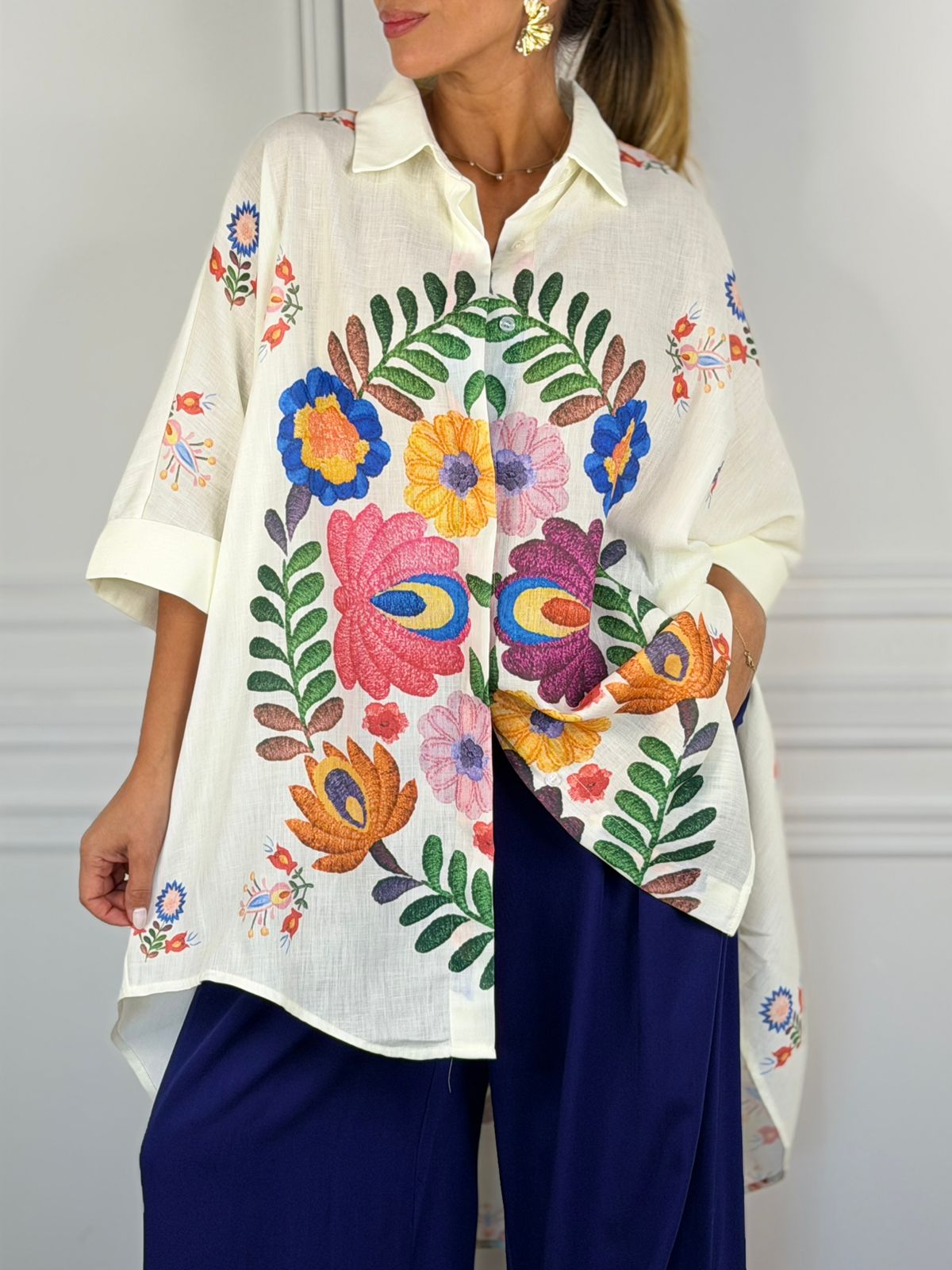 Blusa Mónaco blanco