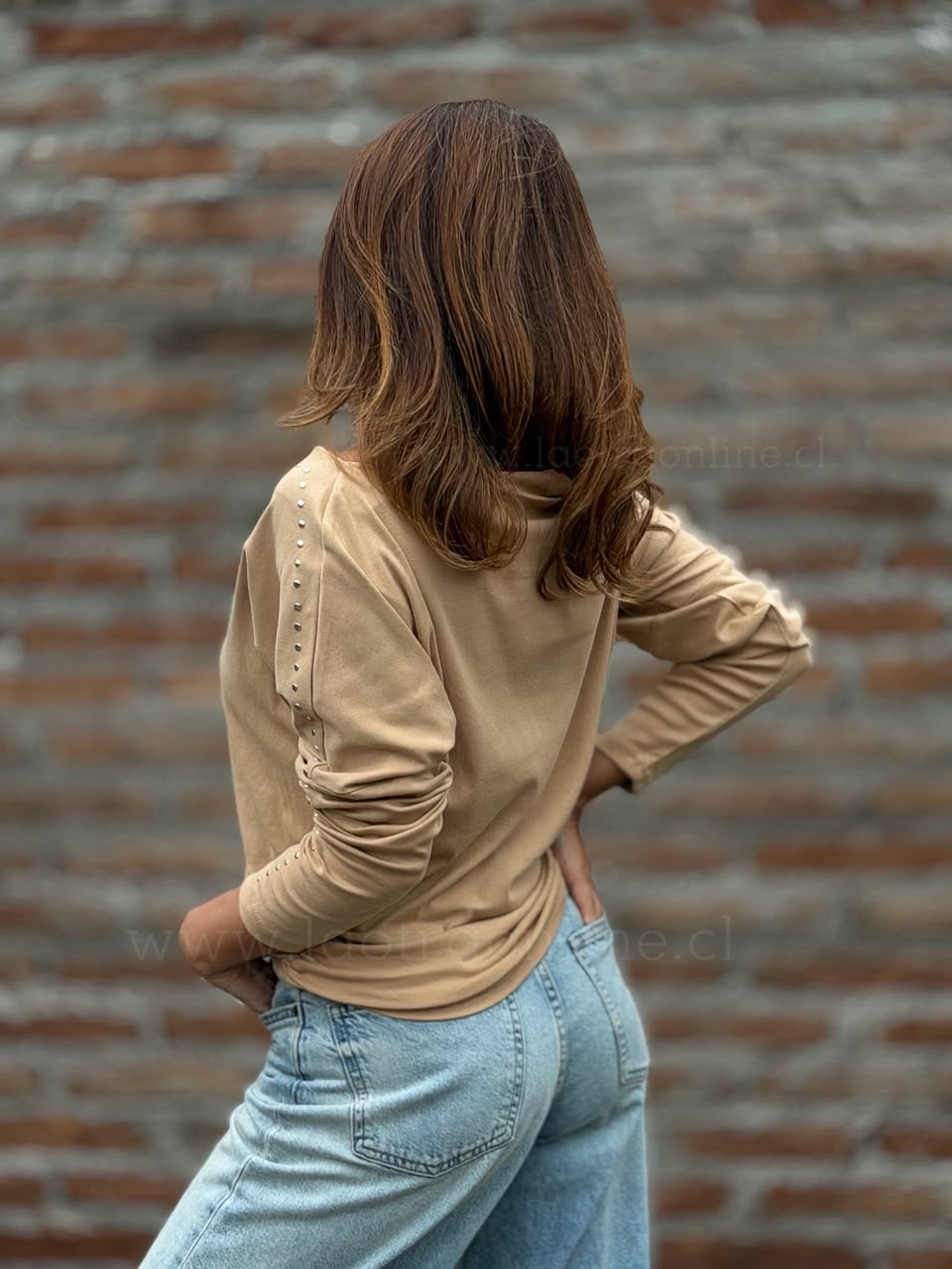 Polera Cambridge camel