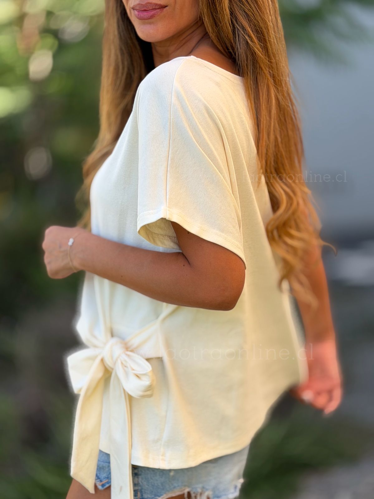 Polera Cinto mantequilla