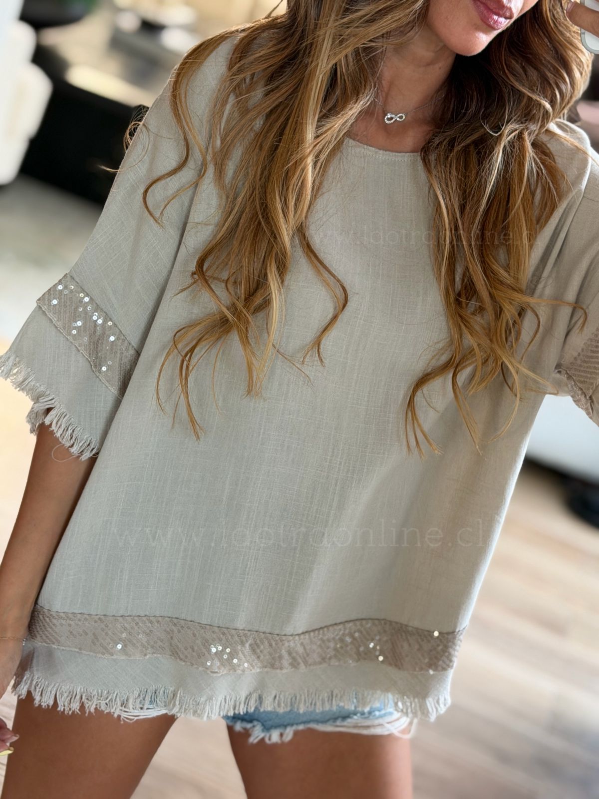 Blusón Misuri taupe
