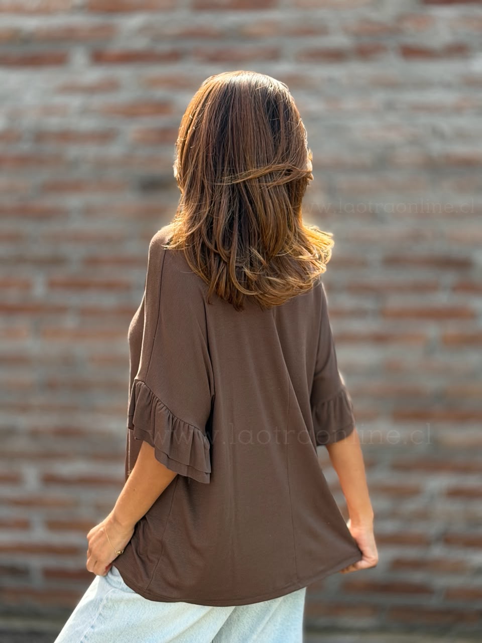 Polera Barcelona marrón