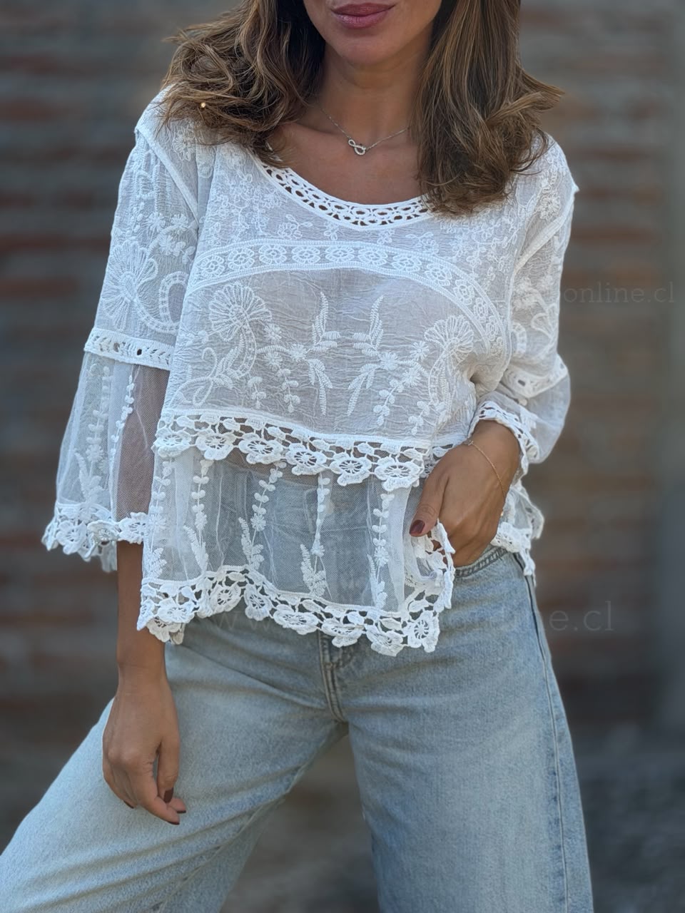 Polera Madrid blanco