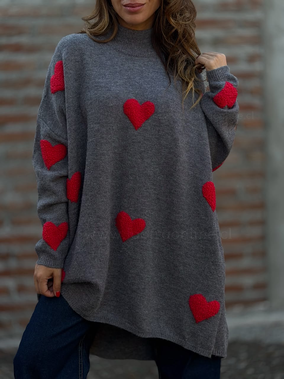 Oversize Love gris