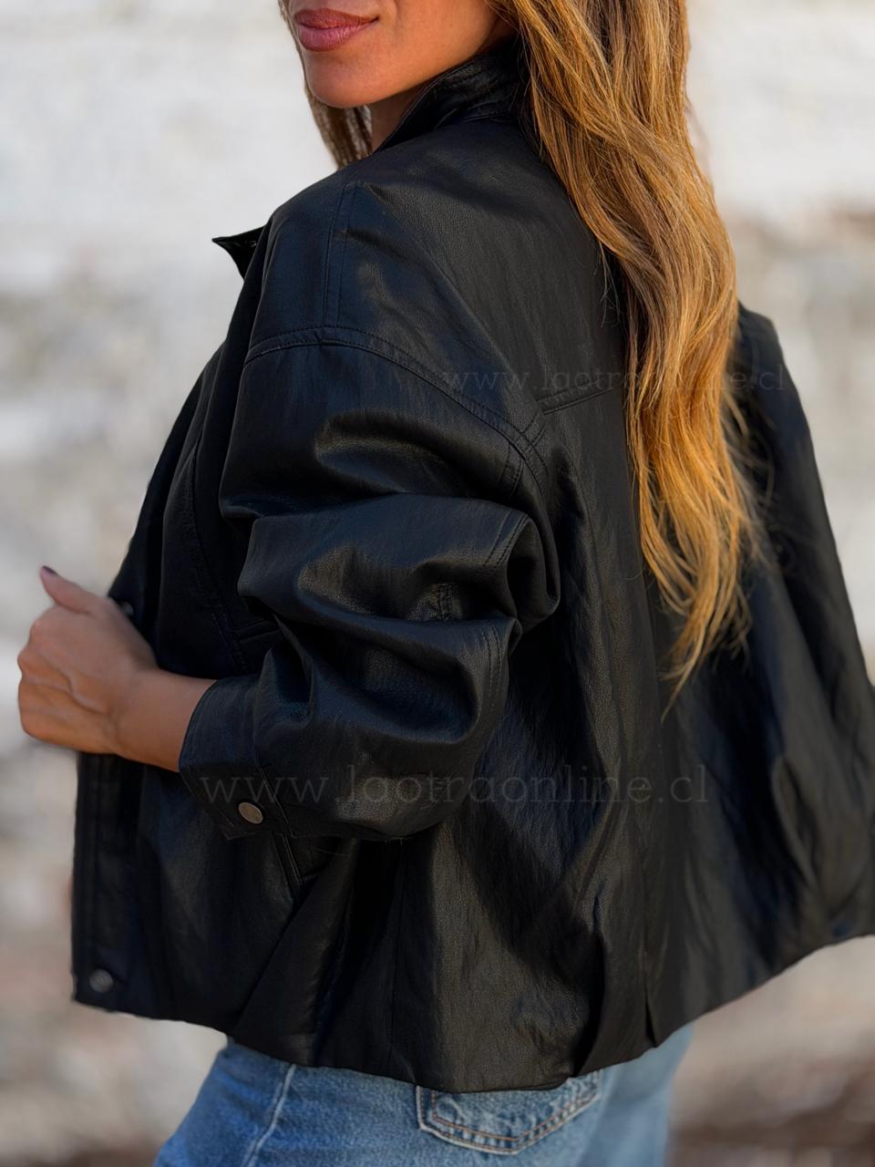 Chaqueta Harrington tendencia negro