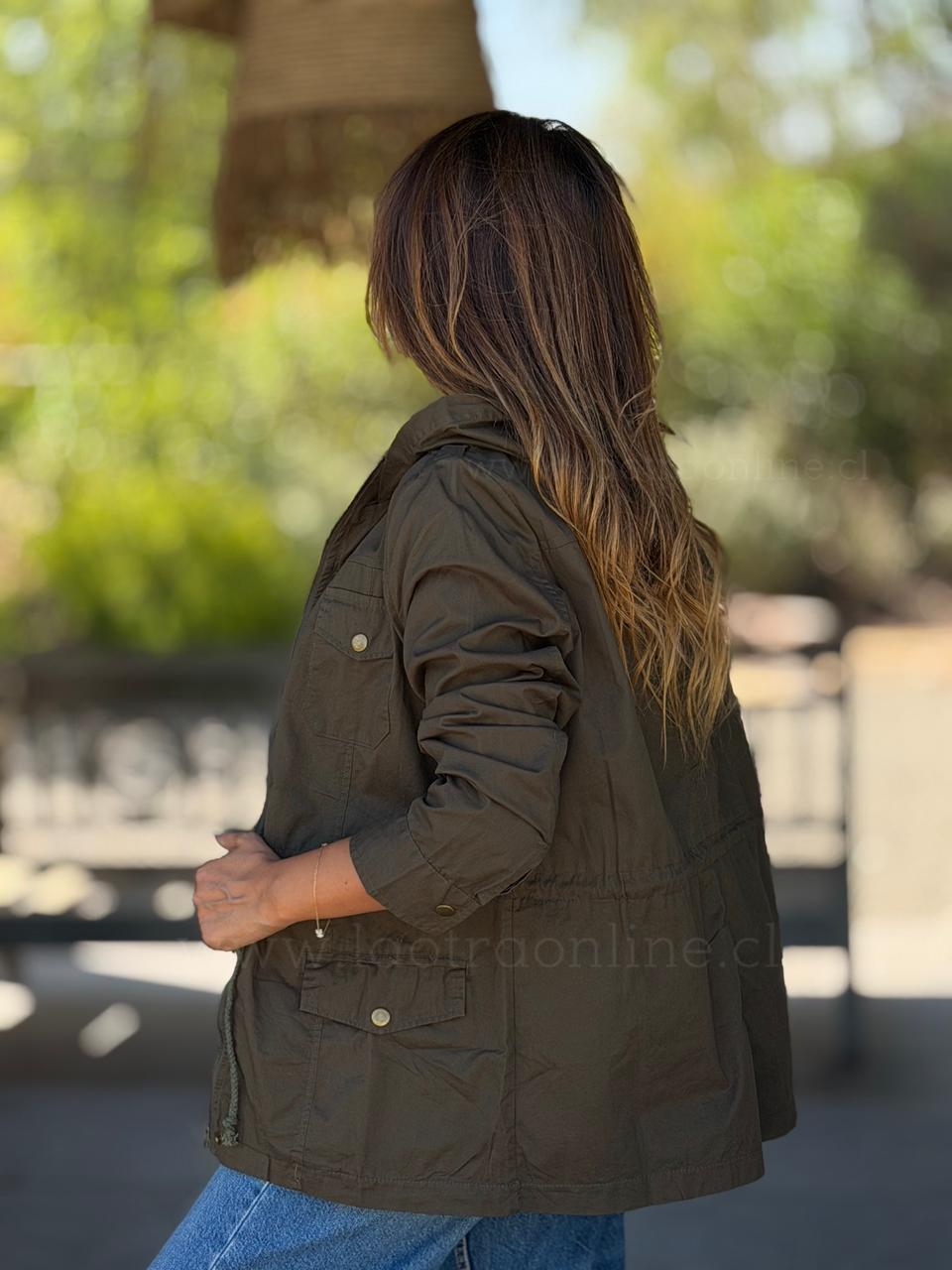 Chaqueta Évora café verdoso