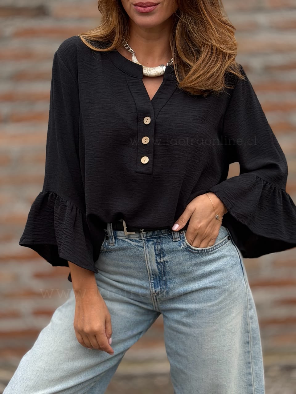 Blusón Chloe negro