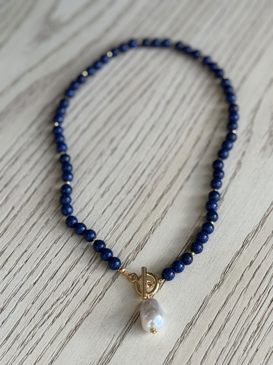 Colgante Perla azul