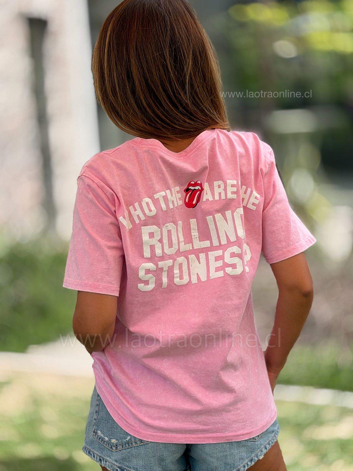 Polera Rolling rosa