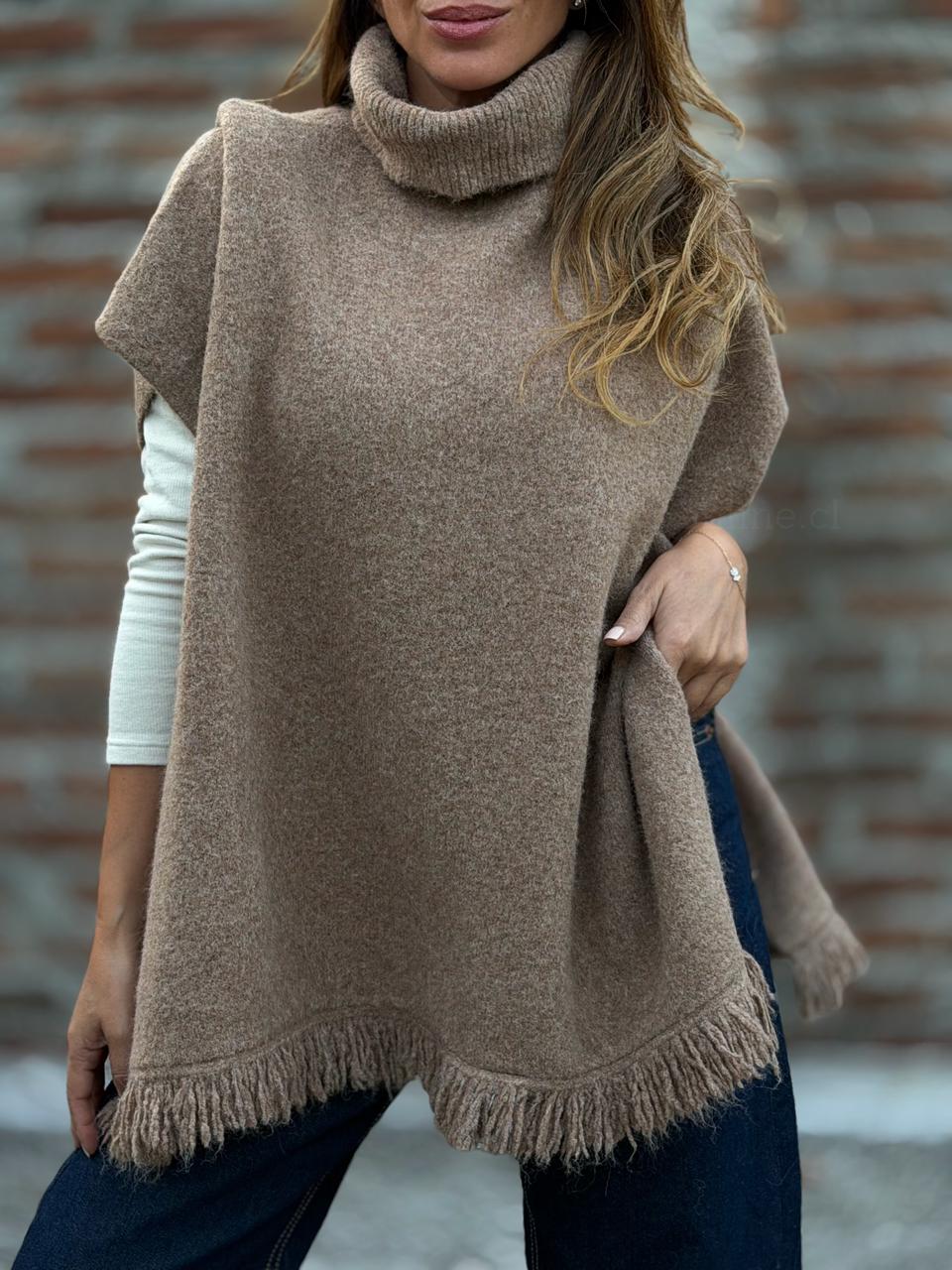 Sweater flecos café