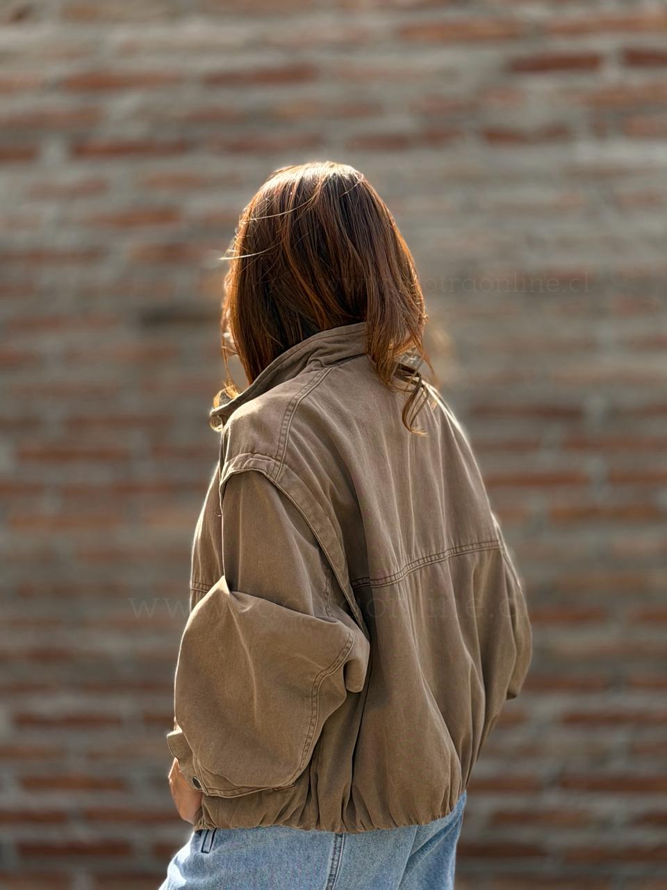 Chaqueta Mezclilla Soe marrón