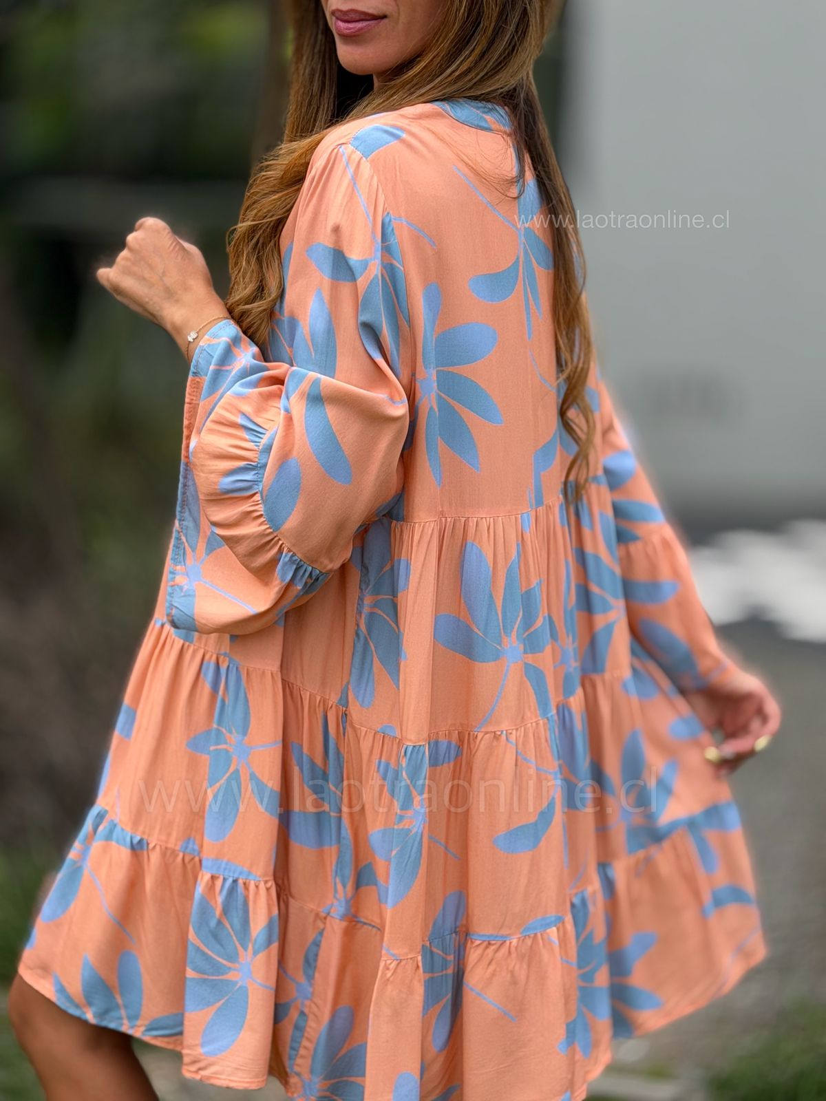 Vestido Lourdes damasco