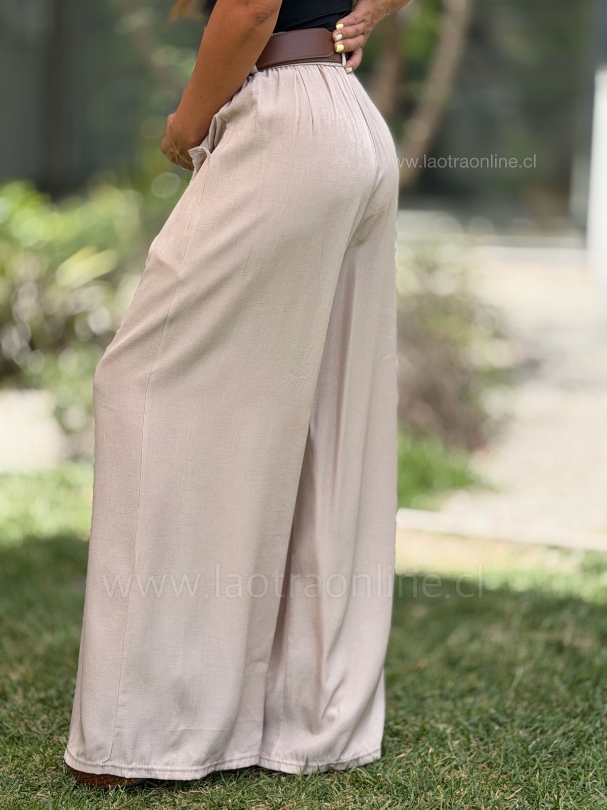 Pantalón Jersey crema